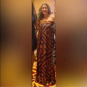 Free People strapless jump suit.